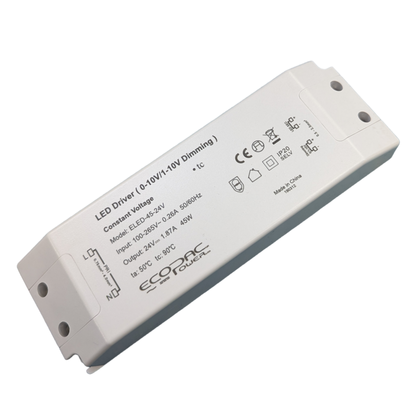 Ecopac ELED-45-24V LED Driver