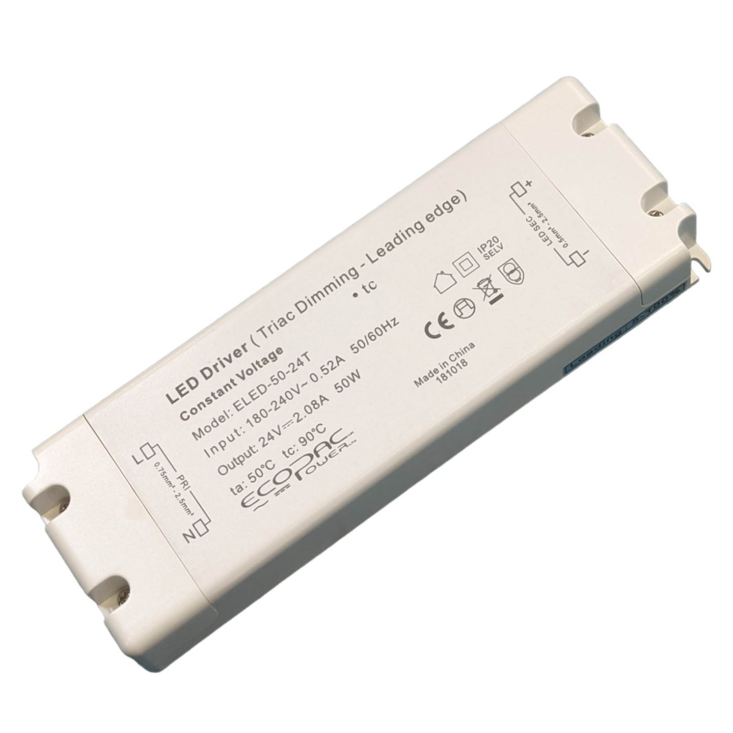 Ecopac ELED-50-24T LED Driver