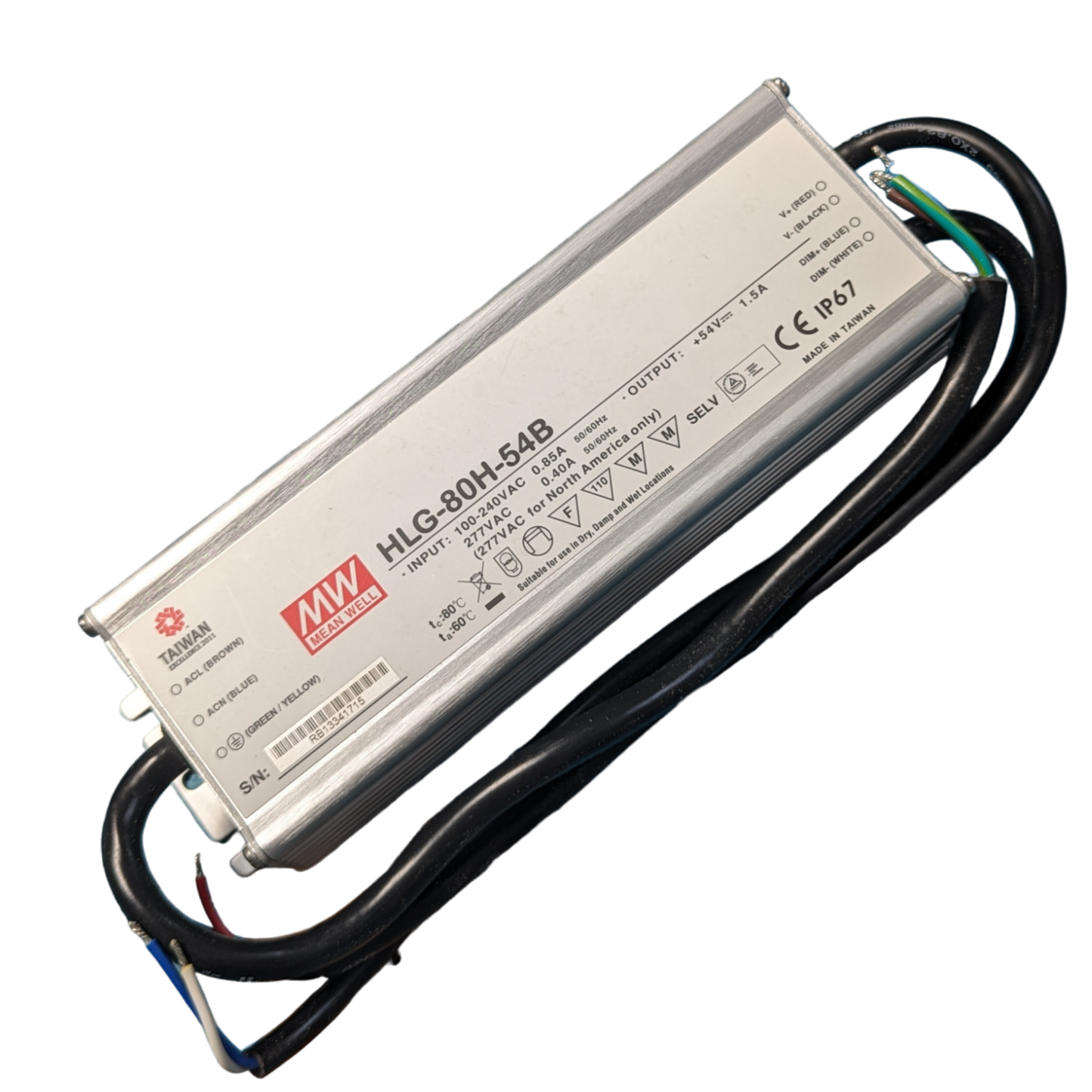 Meanwell HLG-80H-54B LED Driver