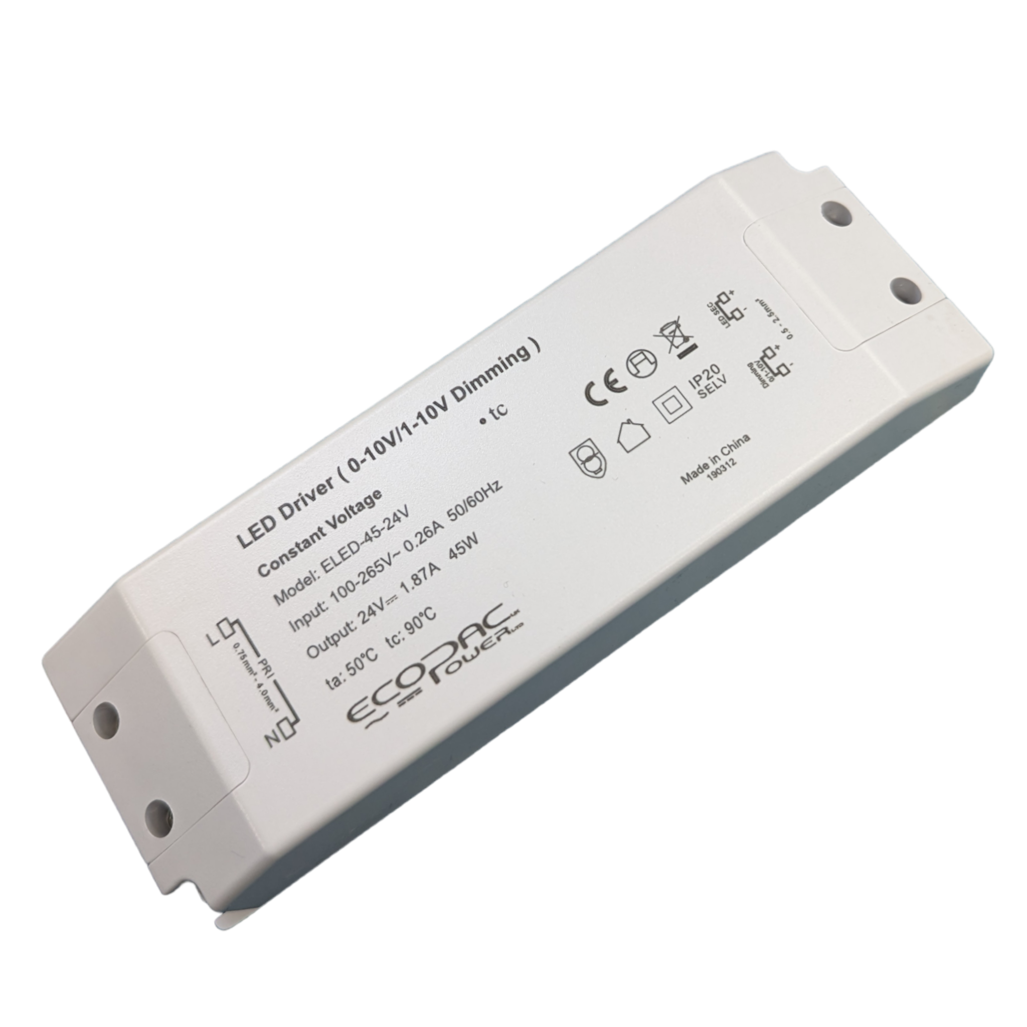 Ecopac ELED-45-24V LED Driver – Jenste-Lighthouse.com