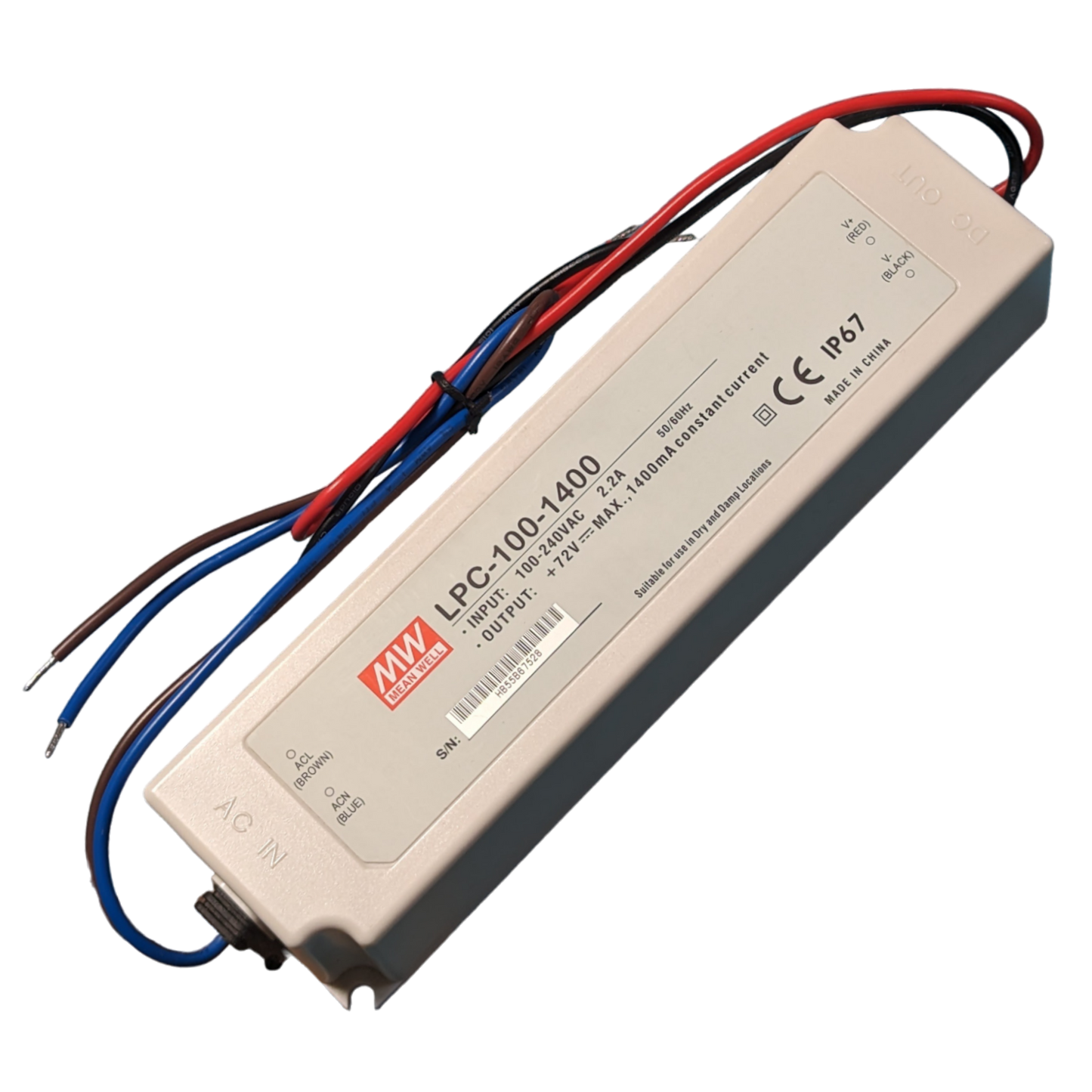 Meanwell LPC-100-1400 LED Driver